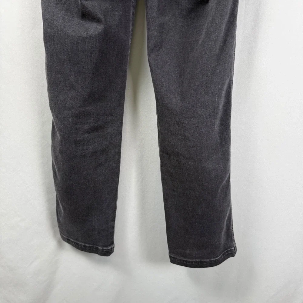 Spanx Ankle Straight Leg Jeans Vintage Black Stretch Pull On 20355R Womens M